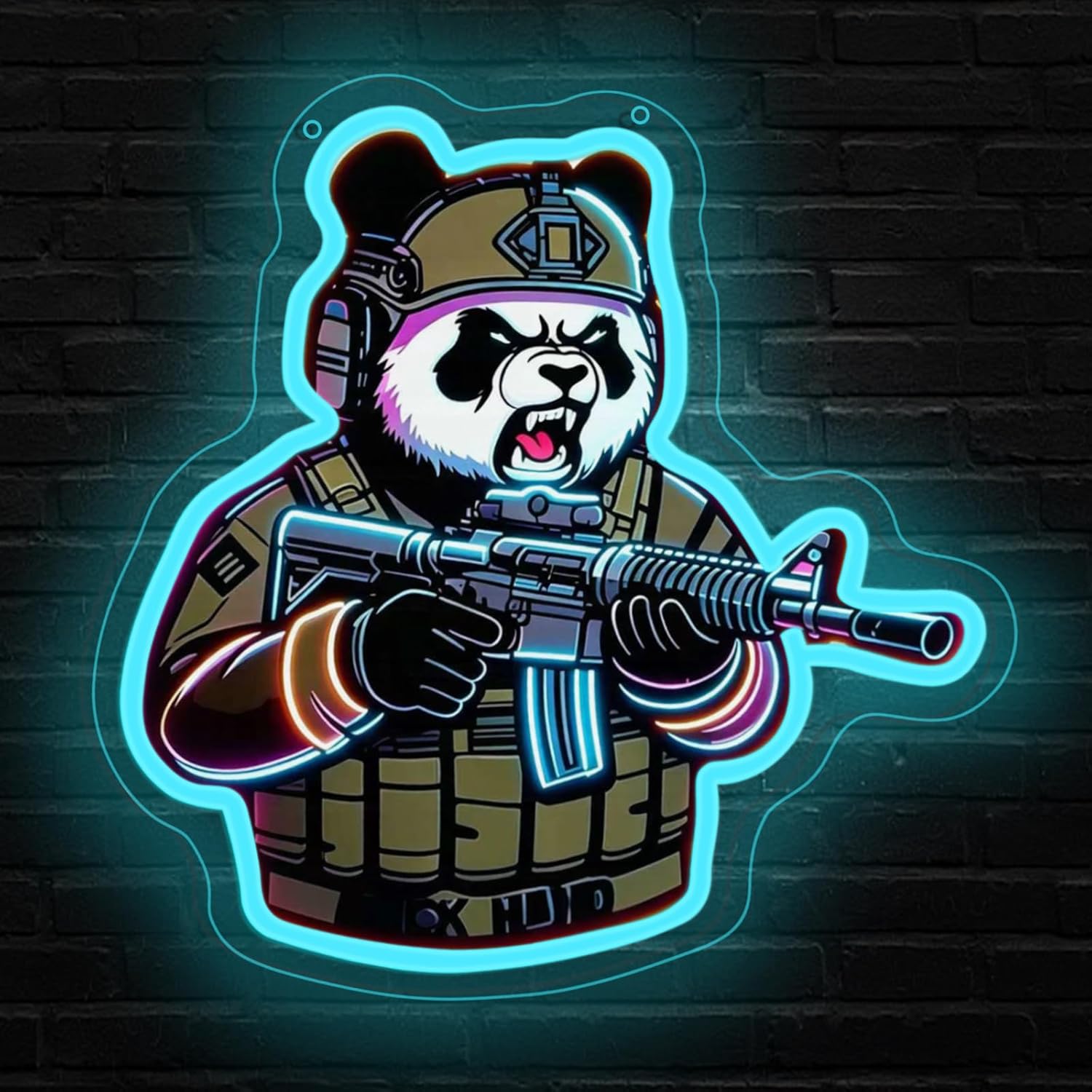 Tactical Panda Neon Sign USB P - Neon Sign Party recension och pris