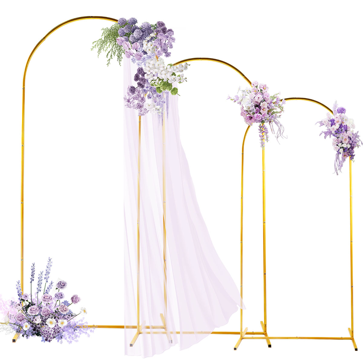 3Pack Golden Metal Arch Kits,  - Balloon Arch Kit recension och pris