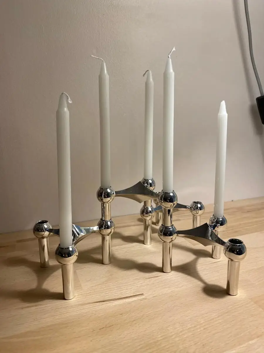 Metal Candle Holder Nordic Mol - Centerpiece Stick recension och pris