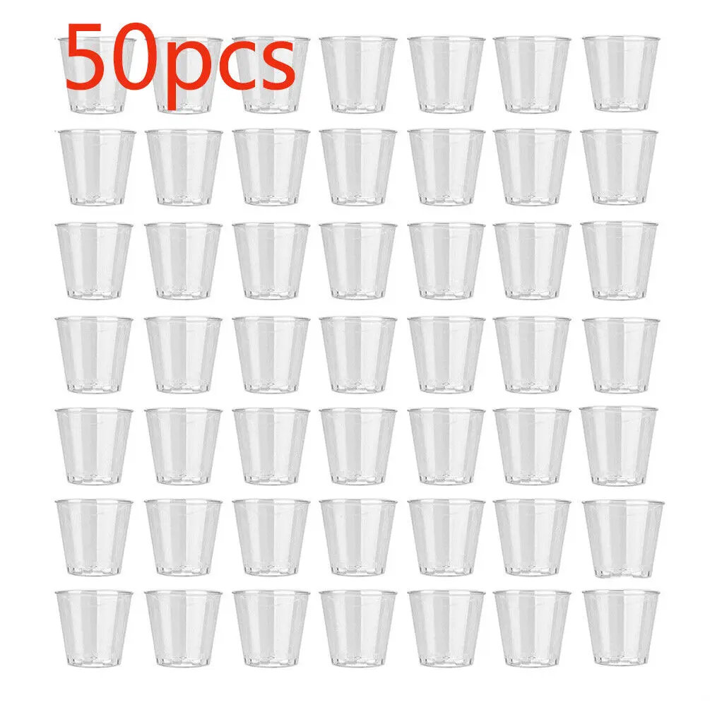 35ml 50 X Clear Plastic Jelly  - Plastic Cup 50Pcs recension och pris