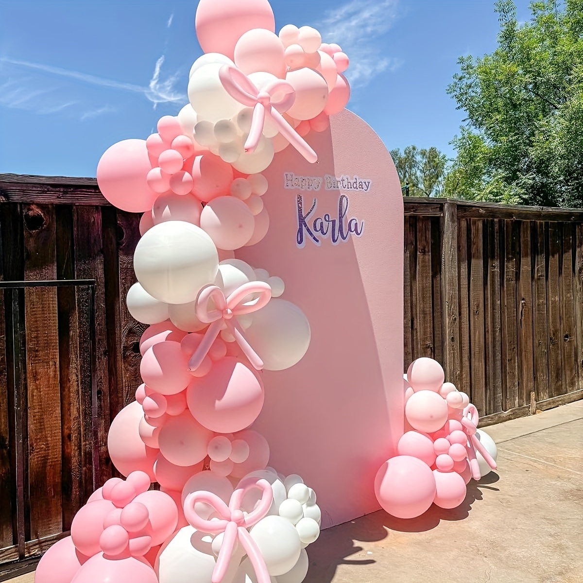 141 Pcs Pink Ribbon Balloons A - Balloon Arch Kit recension och pris